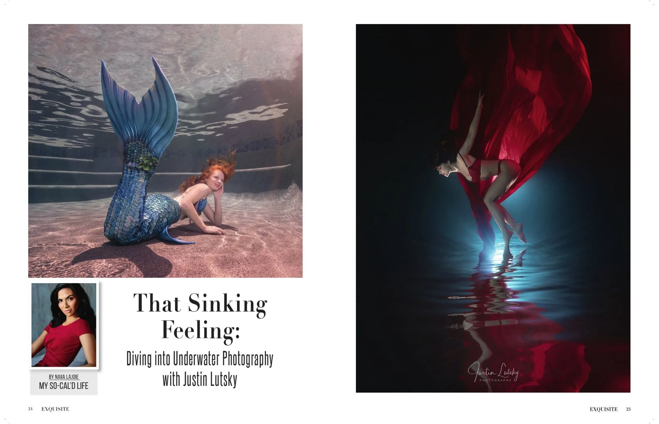 Pages 24 and 25 of "That Sinking Feeling" in Exquisite International, Volume 1, Issue 3, as printed.